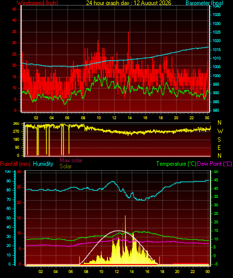 24 Hour Graph for Day 12