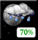 Cloudy, Isolated Light Showers